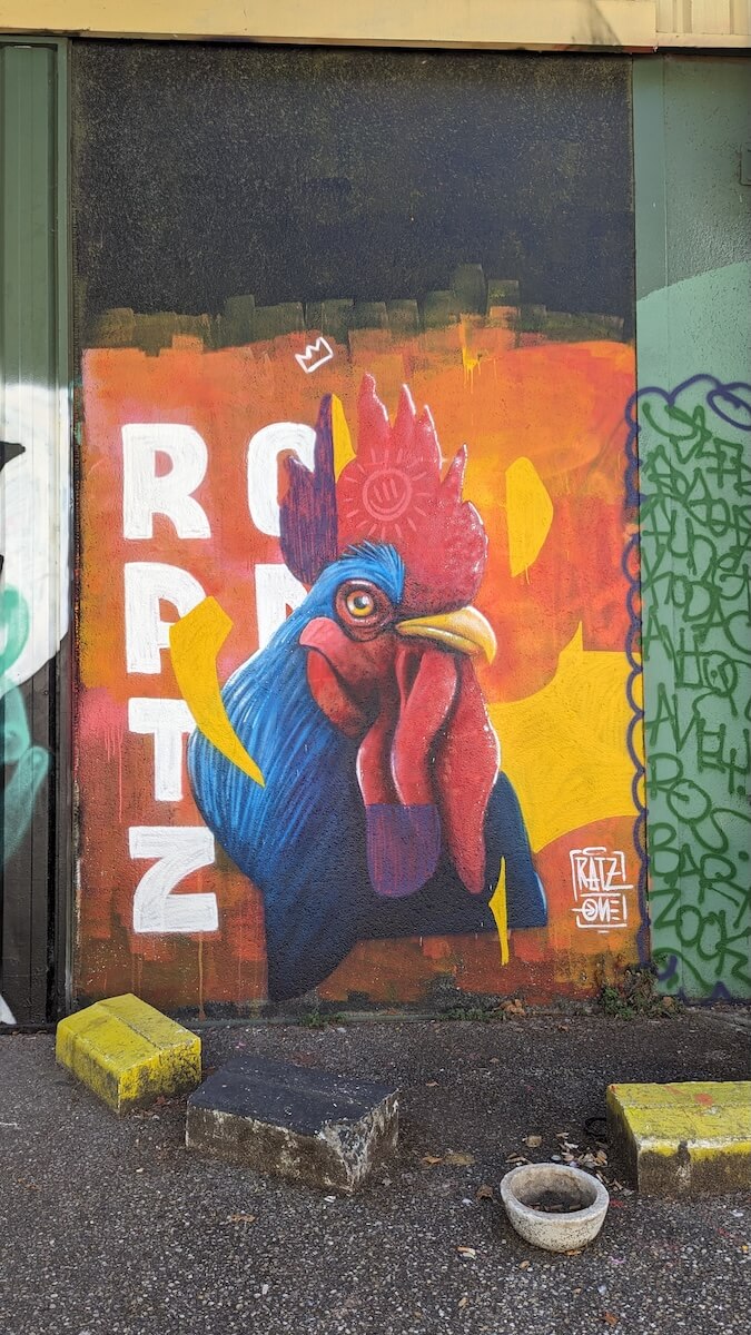 Fresque street art à Darwin, Bordeaux rive droite