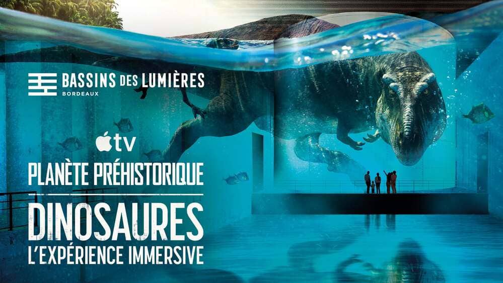 Nouvelle exposition concernat les dinosaures aux Bassins des Lumières 